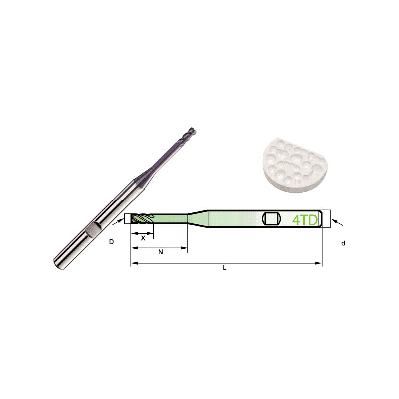 Carbide Roland CAD/CAM Burs